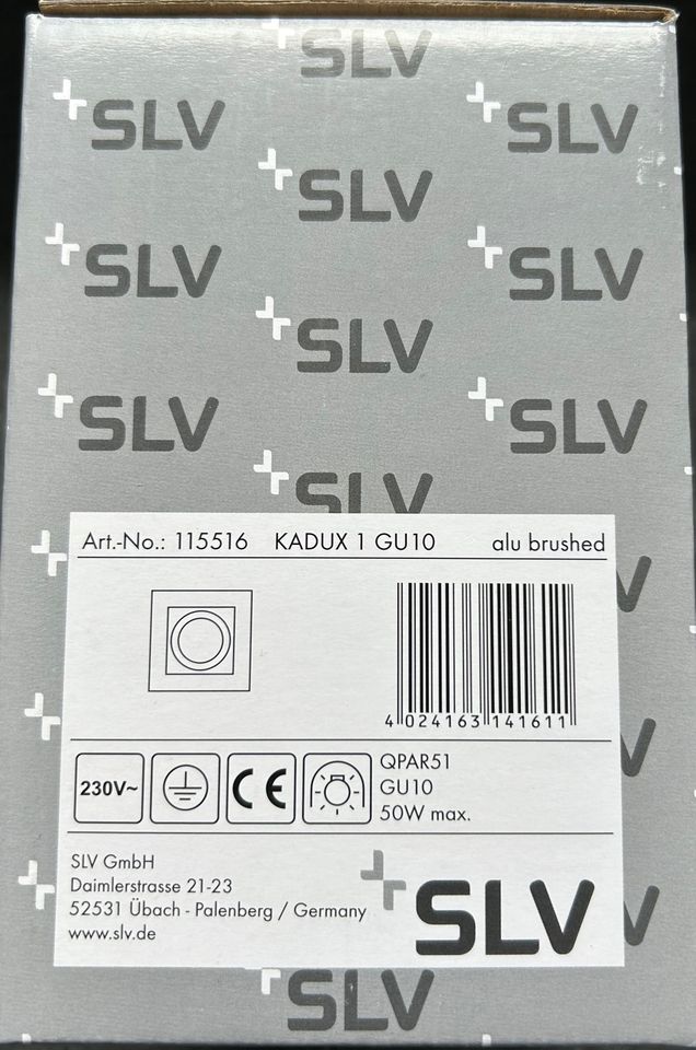 Kadux 1 Deckeneinbaustrahler GU10 Downlight von SLV Aluminium in Isselburg