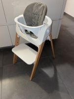 Stokke Steps Stuhl mit Babyset und Polster und Gurt Buche weiß Nordrhein-Westfalen - Meckenheim Vorschau