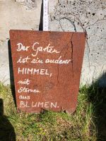 Garten Rost Deko Schriftzug Spruch Beschriftung Baden-Württemberg - Erolzheim Vorschau
