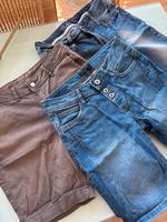 Shorts Capri Jeans Stoff blau grau 36 38 Bayern - Kempten Vorschau