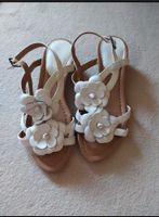 Clarks Sandalen weiß Blume Größe 6 1/2 6,5 39,5 Bayern - Augsburg Vorschau