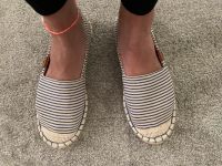 Espadrilles Damenschuhe Slipper blau/weiß maritim Größe 38 ☀️ Hamburg-Nord - Hamburg Langenhorn Vorschau