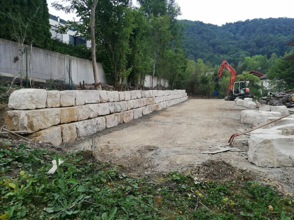 Hangabsicherung - Natursteine, Mauerscheiben, Gabionen uvm. in Geislingen an der Steige