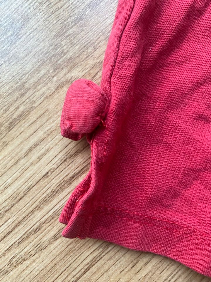 H&M Radlerhose Shirt rot mit Schleife Gr.86 rot in München