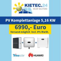 Photovoltaik Komplettanlage 5,16 KW inclusive Wechselrichter 5 KW und Speicher 5 KW - deutschlandweiter Versand Baden-Württemberg - Eberstadt Vorschau