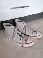 Converse Winterschue Chucks Lederschuh hellgrau mit Kunstfell Sachsen - Bautzen Vorschau