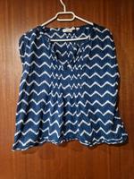 H&M Baumwoll Bluse Blau Weiß Gr 44 Nordrhein-Westfalen - Elsdorf Vorschau