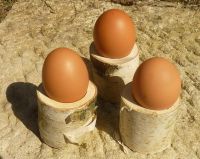 Drei schöne Eierbecher aus naturbelassenem Birkenholz - Ostern Baden-Württemberg - Obersontheim Vorschau