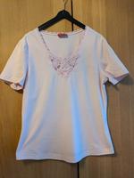 T-Shirt Kurzarm von Taifun Gr.42 Rosé-Farben mit Häkeleinsatz vor Hessen - Maintal Vorschau