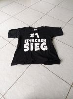 schwarzes T-Shirt mit Aufdruck Brandenburg - Blankenfelde Vorschau