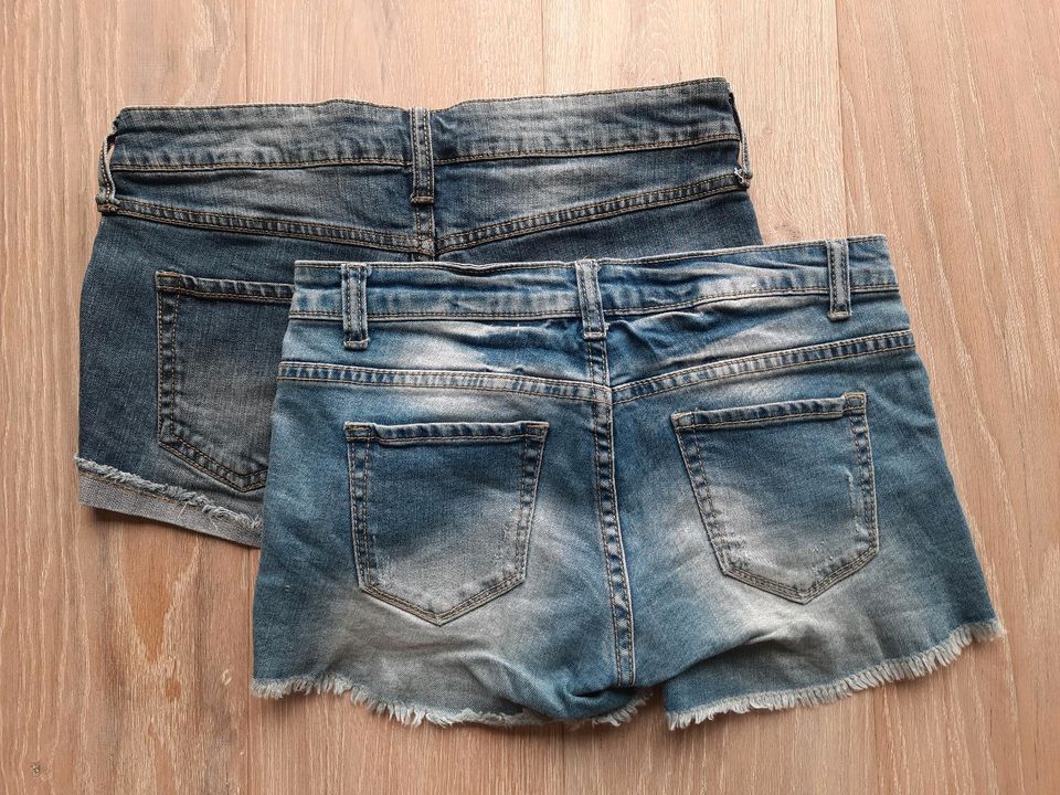 2 x Jeans-Shorts MANGO Gr. 158/164 kurze Hosen in Blaubeuren