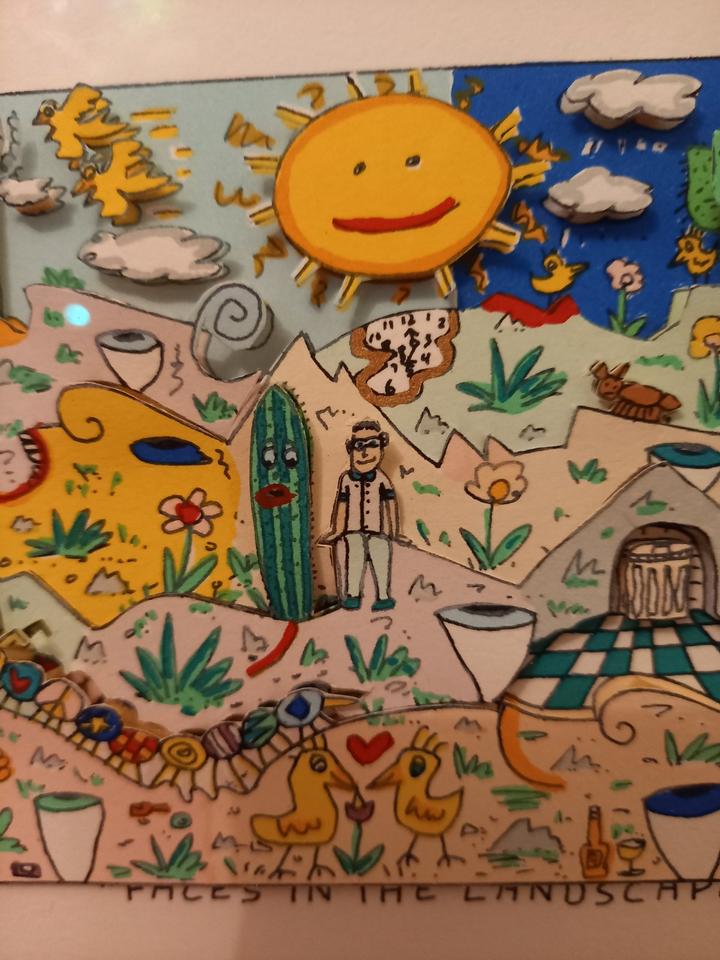 James Rizzi, Faces in the landscape 3-D , limitierte Auflage
