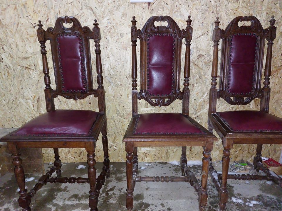 Tisch Stühle Esstisch Ausziehbar Antik Eiche in Alt Bukow
