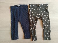 2 Leggings 74 80 blau grau Punkte Herzen H&M lupilu Dresden - Löbtau-Nord Vorschau