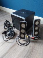 Logitech Lautsprechersystem mit Subwoofer und Lautstärkeregler Niedersachsen - Oldenburg Vorschau