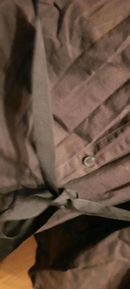 H&M Bluse aus Baumwolle, braun mit dez Streifen,  54 in Syke