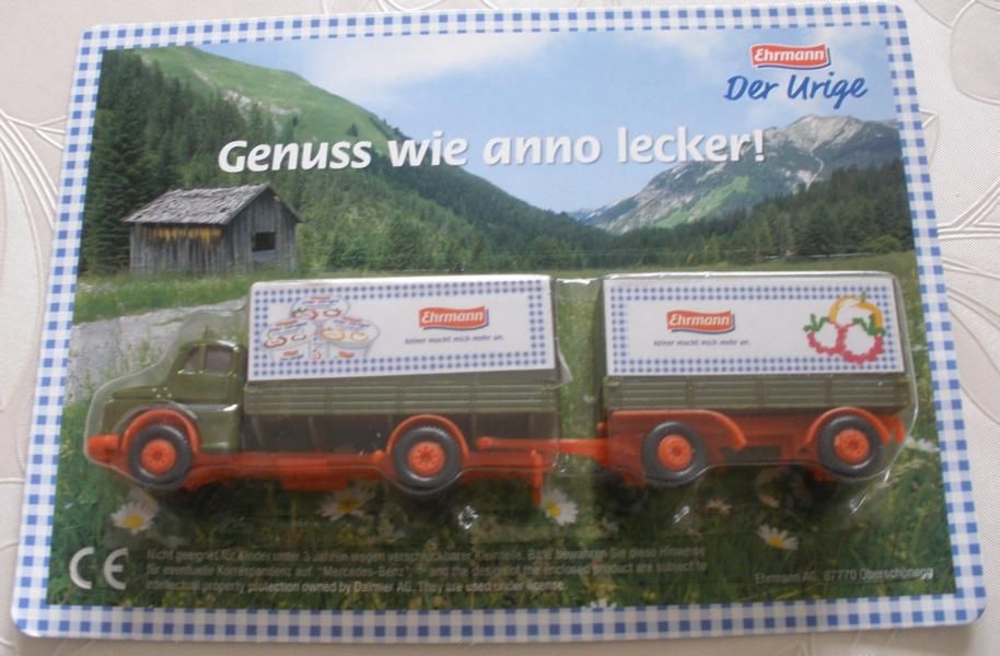 minitrucks Ehrmann Werbetrucks Der Urige Genuss wie anno lecker! in Brilon