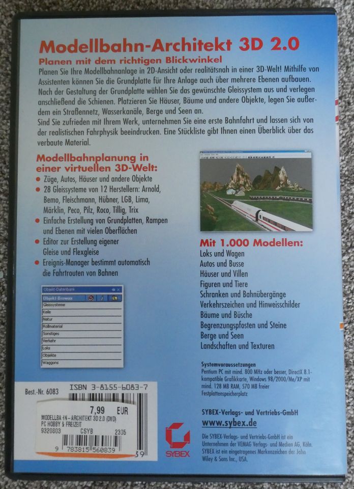 Modellbahn-Architekt 3D 2.0 (PC, CD-ROM) in Dresden