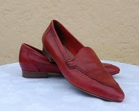 Halbschuhe Slipper Mokkasins rot Leder Bayern - Bad Tölz Vorschau