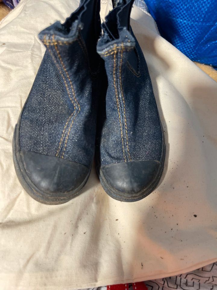Ebbe Mega Denim Jeans  Chelsea Schuhe Boots 28 in Mönchengladbach