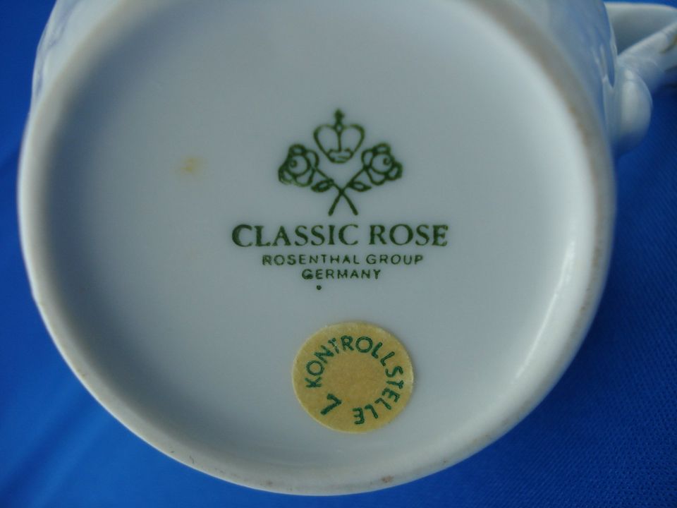 Rosenthal Classic Rose-MILCHKÄNNCHEN-Porzellan-weiss-Golddekor in Koblenz