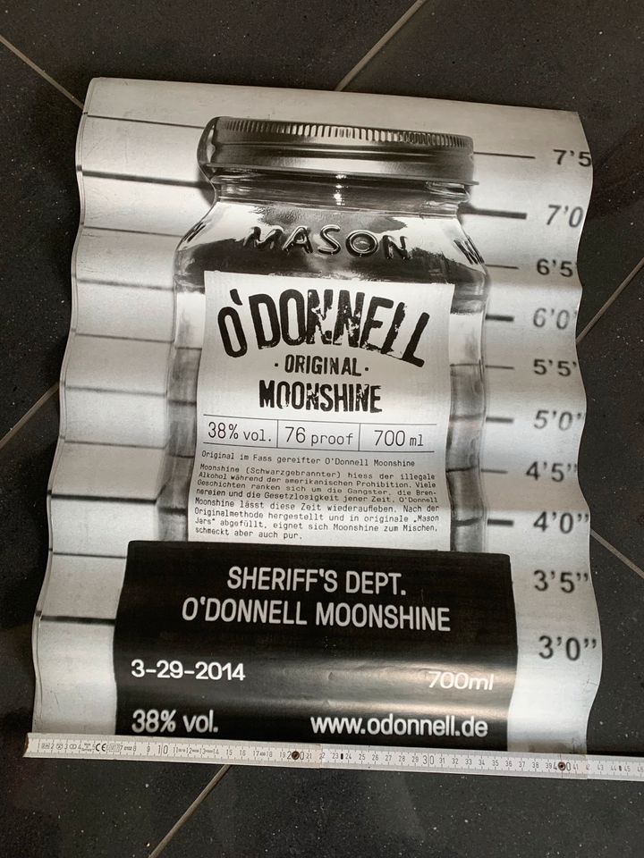 5 Poster von O‘Donnell Moonshine Merchandise Bild Einmachglas in Nottuln