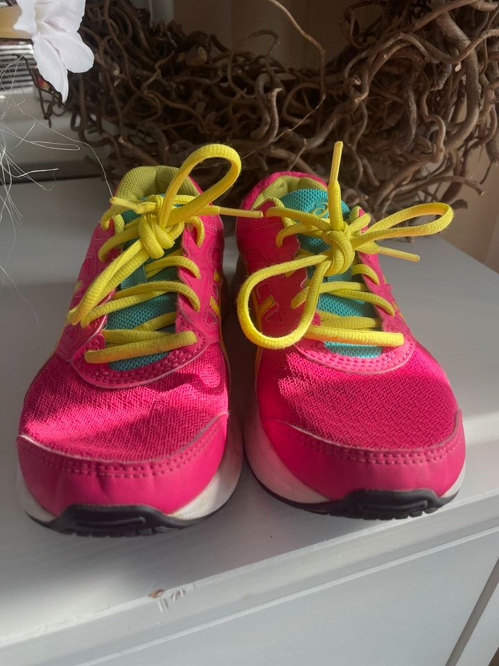 Asics pink gelb türkis Größe 35 in Itzehoe