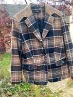 Damen Jacke kariert braun Töne mit Patches Sachsen-Anhalt - Aschersleben Vorschau