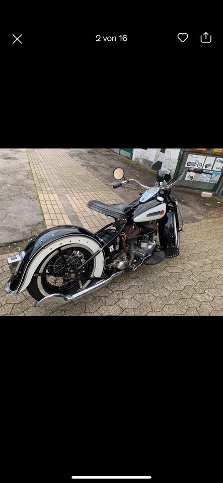 Harley Davidson U 1200 Flathead Starrrahmen Tausch Inzahlungnahme in Moers