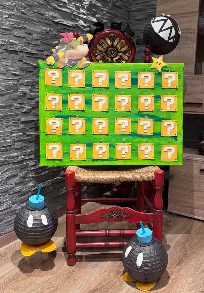 Super Mario Geburtstagsdekoration incl Kostüm und Spiele in Kassel