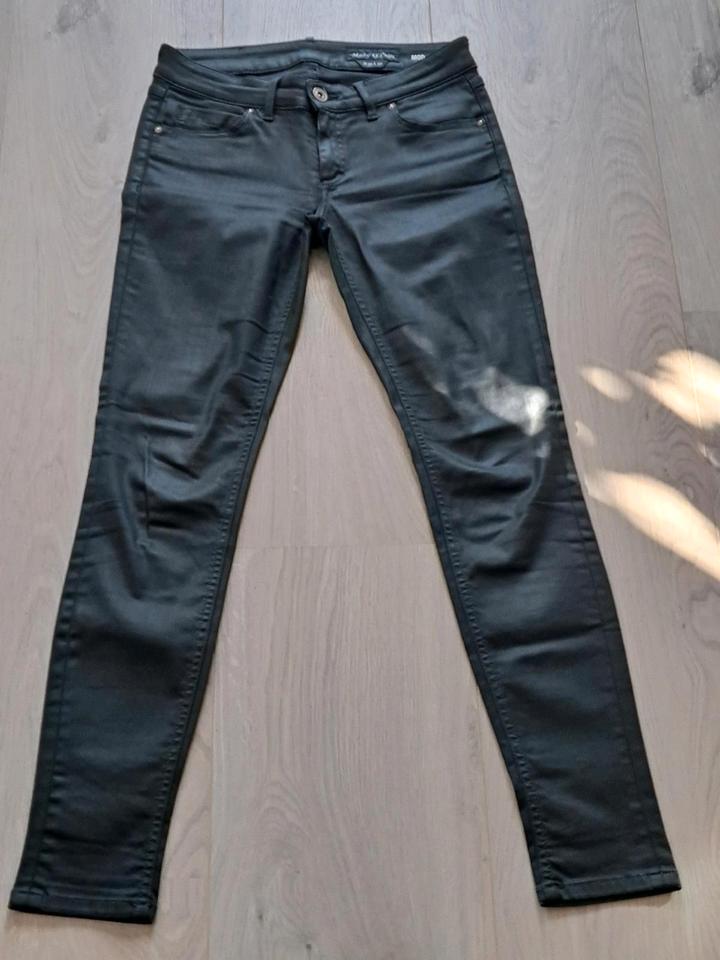 MOP Skara Slim Jeans Lederoptik coated beschichtet W30 L32 in Pegau