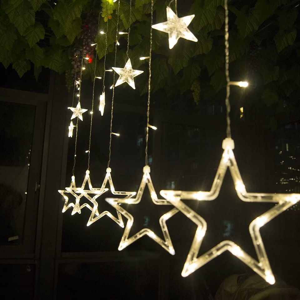 [NEU] LED Sternenkette warmweiß Lichtervorhang in Dortmund