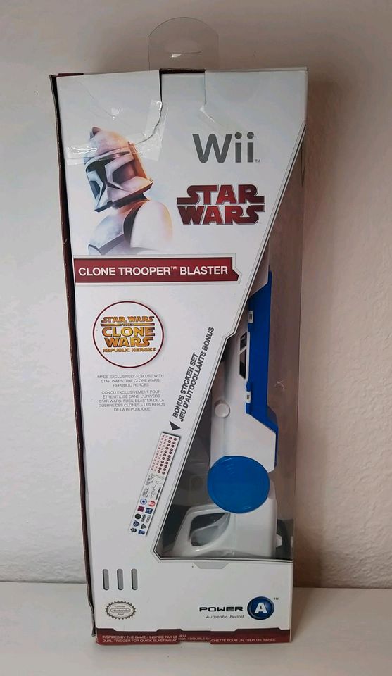 Nintendo Wii Star Wars Clone Trooper Blaster OVP in Ansbach