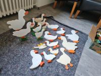 Selbstgemachte Holzfiguren Enten/Gänse Nordrhein-Westfalen - Lippstadt Vorschau