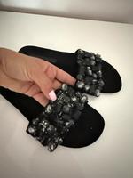 Zara Steine Sandalen Gr 37 schwarz neuwertig Schuhe Berlin - Wilmersdorf Vorschau