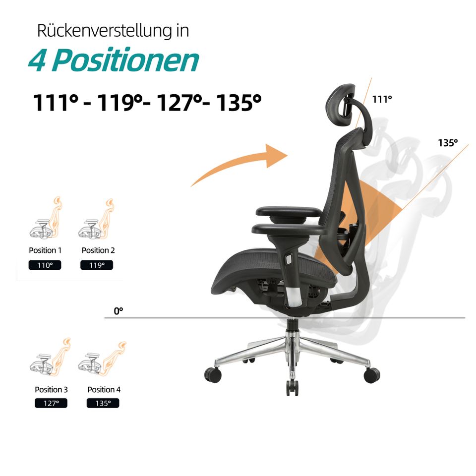 ⚡Ergofino Ergonomischer Schreibtischstuhl⚡ für nur 179€ kaufen! in Reutlingen