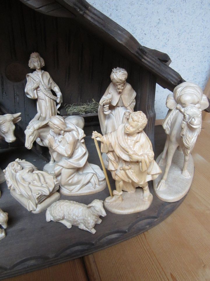 LEPI Reindl Krippe > 12 Figuren 16 cm geschnitzt Gröden Südtirol in Nürnberg (Mittelfr)