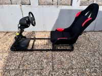 FK Gaming Sitz mit ThrustMaster Lenkrad und Pedale Baden-Württemberg - Niefern-Öschelbronn Vorschau