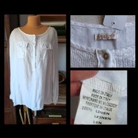 Italy Leinen Shirt Bluse mit Pailletten Weiß 38 M Kr. Dachau - Dachau Vorschau