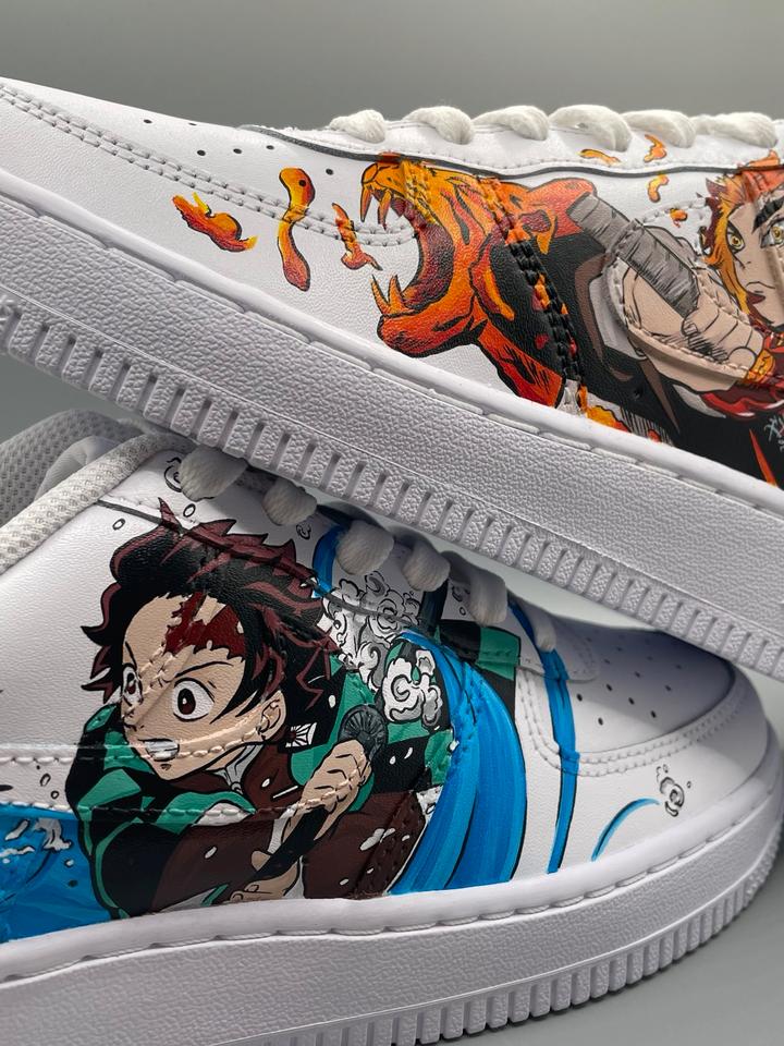 Custom Nike Air Force 1 Demon Slayer Anime Manga