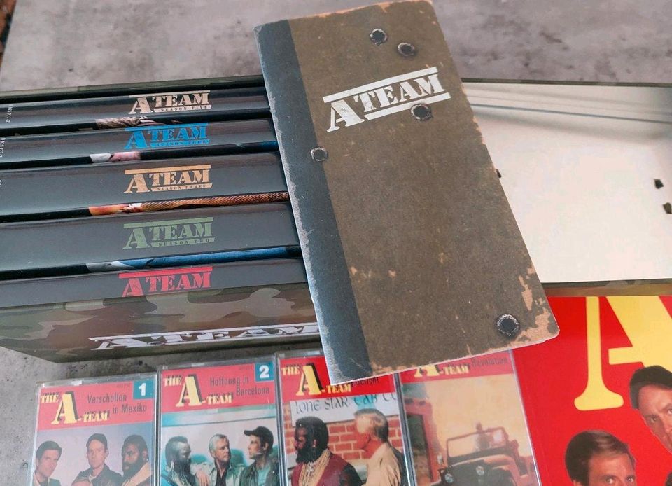 The A-Team Fanpaket DVD Metallbox MCs Buch Shirt in Rastow