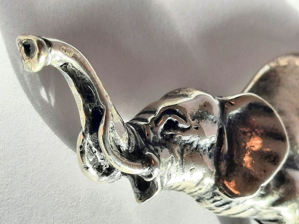 Elefant als Brosche Anstecker Figur Miniatur 800er Silber in Nürnberg (Mittelfr)