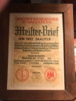 Meisterbrief Handwerkskammer Magdeburg 30er Jahre Sachsen-Anhalt - Burg Vorschau
