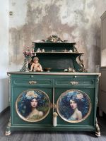 ⚜️ Kredenz Kommode Buffet Shabby Chic Vintage Antik Grün⚜️ Essen - Essen-West Vorschau