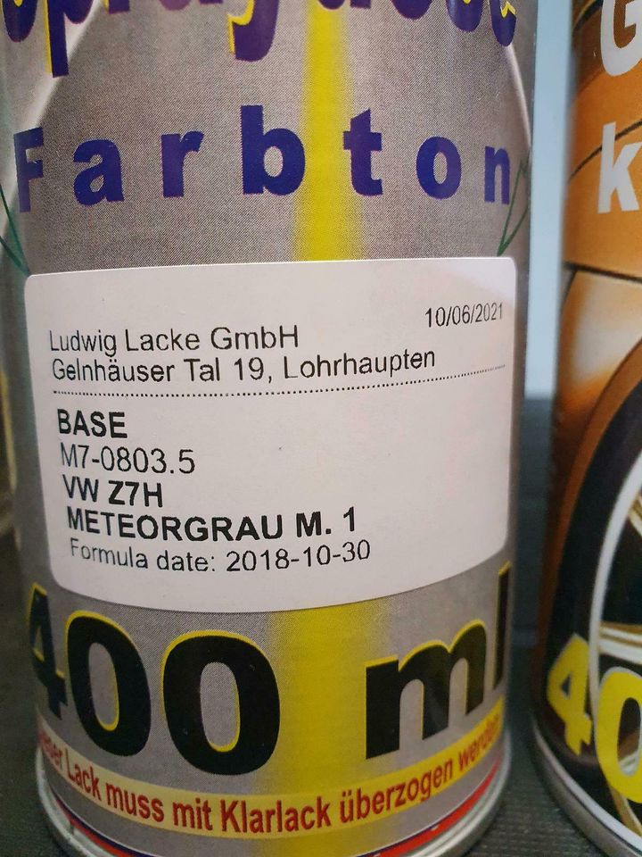 Audi Farbe  Lack Spray  Meteorgrau VW Z7H in Potsdam