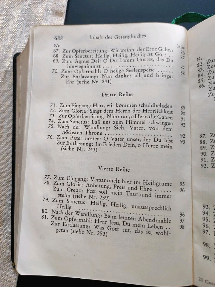 Gesangbuch 1949 in Vogt