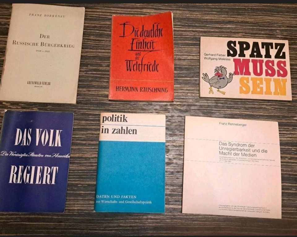 Alte Bücher Hefte sammlung Journalismus,Zeitung,Politik,Bildung in Nürnberg (Mittelfr)
