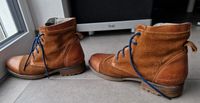 Coole Echt-Wildleder-Stiefel cognac Gr. 40 Bayern - Germering Vorschau