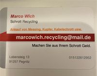 Ankauf Kupfer, Messing, Kabelschrott, Elektromotoren usw. Bayern - Pegnitz Vorschau