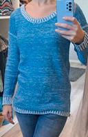 Strickpullover Glitzerfäden blau AJC Otto Größe 34 Nordrhein-Westfalen - Kevelaer Vorschau